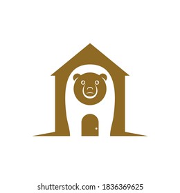 Bear logo vector concept. Bear logo design template. Illustration