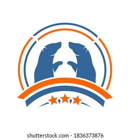 Bear logo vector concept. Bear logo design template. Illustration