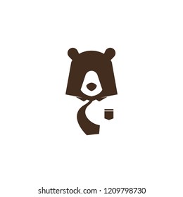 Bear logo vector concept. Bear logo template