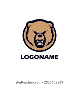 bear logo vector design template