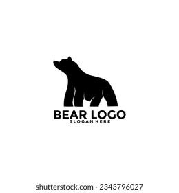 Bear logo vector icon illustration, Bear logo template