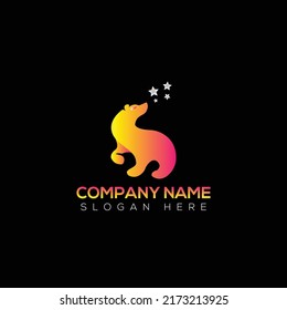 Bear logo vector  illustration design