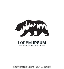 Bärenlogo, Vektorgrafik-Design 