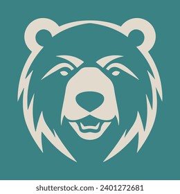 Bear logo vector illustration isolated on white background
