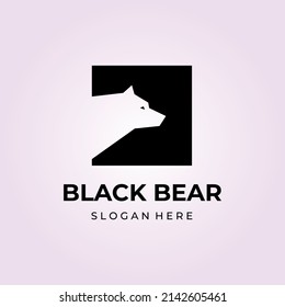 Bear logo vector silhouette illustration design