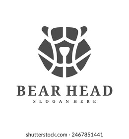 Bear logo vector template, Creative Bear head logo design concepts