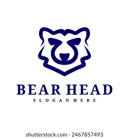 Bear logo vector template, Creative Bear head logo design concepts