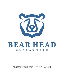 Bear logo vector template, Creative Bear head logo design concepts