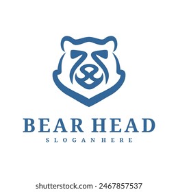 Bear logo vector template, Creative Bear head logo design concepts