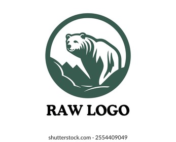 Bear Logo Vektor white background 