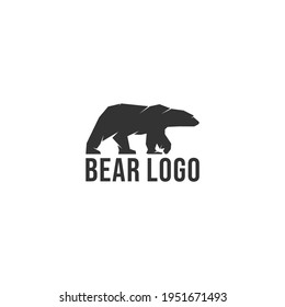 bear logo in white backgroud