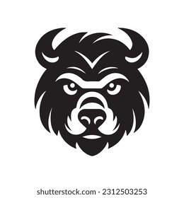 Bear logo, Wild bear logo, mascot logo, mascot illustration, vector bear logo
