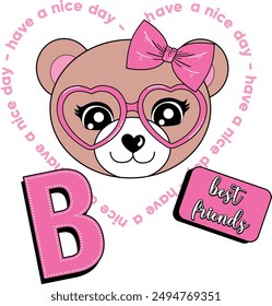 BEAR LOVE BEST FRIENDS CUTE