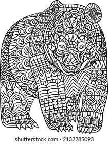 783 Bear mandala Images, Stock Photos & Vectors | Shutterstock