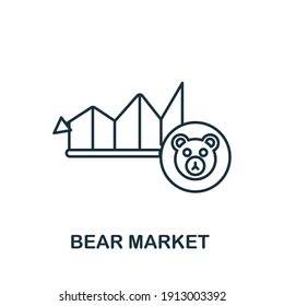 Bear Market icon. Simple element from business management collection. Creative Bear Market icon for web design, templates, infographics and more