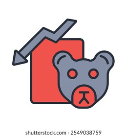 exibir ícone de mercado. vetor.Editável traço.sinal de estilo linear para usar web design,ilustração logo.Symbol.