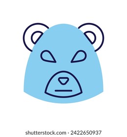 Bear Market related vector icon. Isolated on white background. Vector illustration