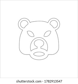 Icono del mercado de valores del mercado de osos (ilustración vectorial)