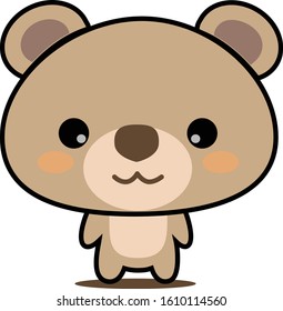 Bear mascot cute vector design illustration