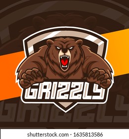 Bear Mascot Esport Logo Design