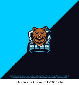 Bear mascot logo design good use for symbol identity emblem badge and more