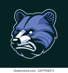 Bear mascot logo design good use for symbol identity emblem badge and more