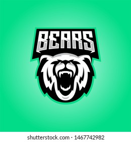 Bear Mascot or Sport Logo Vector Template