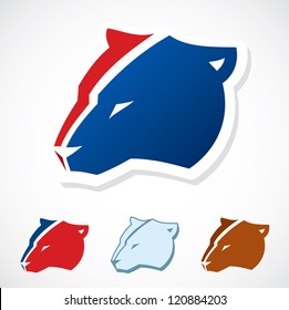 Bear mascot - vector illustration