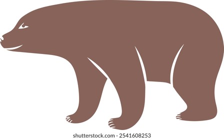 Bear mascot vector illustration on white background