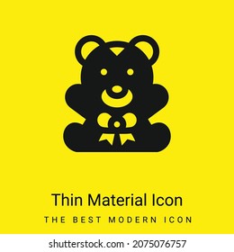 Icono mínimo de material amarillo brillante