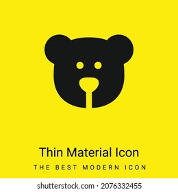 Icono mínimo de material amarillo brillante