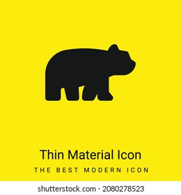 Icono mínimo de material amarillo brillante