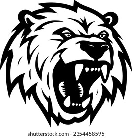 Bear | Minimalist and Simple Silhouette - Vector illustration