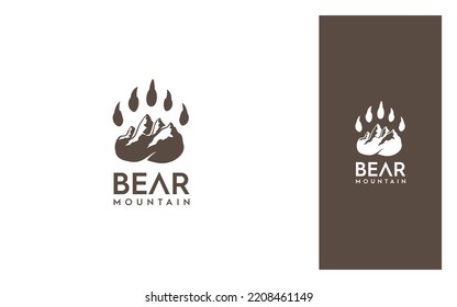 Bear Mountain Clever logo design