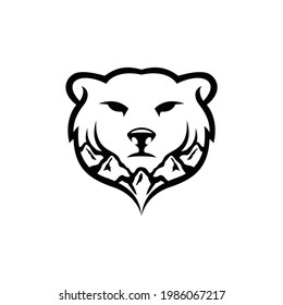 Bear Mountain Vector Logo Design Stock Vector (Royalty Free) 1986067217 ...