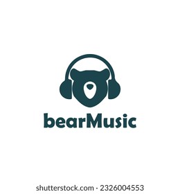 Bear music logo animal templates