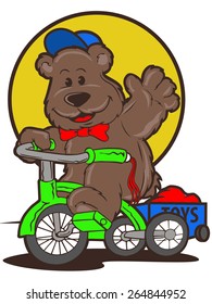 bear on bike