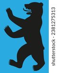 bear on its hind legs coat of arms of Berlin