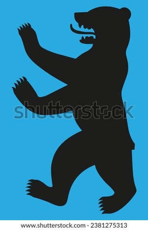 bear on its hind legs coat of arms of Berlin