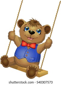 bear on a swing
