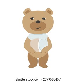 a bear on white background