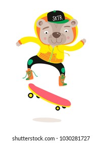 Bear over a skate