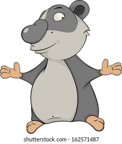 Bear. Panda. Cartoon 