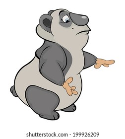 Bear. Panda. Cartoon 