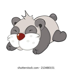 Bear. Panda. Cartoon 