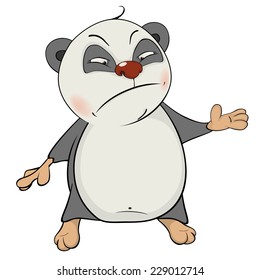 Bear. Panda. Cartoon 