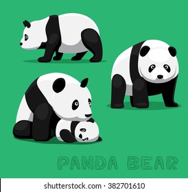 Bear Panda Bear Cartoon Vector Illustration