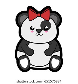 Bear panda kawaii cartoon