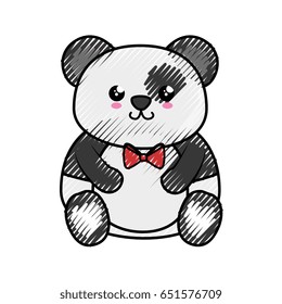 Bear panda kawaii cartoon