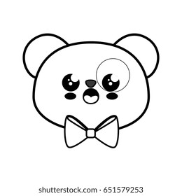 Bear panda kawaii cartoon